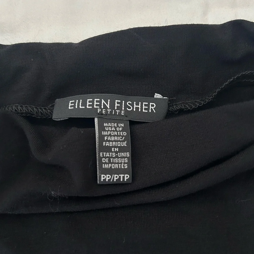 Eileen Fisher Women’s Jersey Mock Neck Elbow Sleeve Dress Sz PP‎